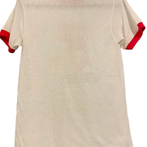 Vintage 80s Charlie Hustle Pete Rose 4,192 Hits Record Ringer Shirt Adult Medium - Picture 3 of 3